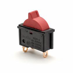 Intrerupator Basculant Rosu ON-OFF 220V 6-10A INT-22017R