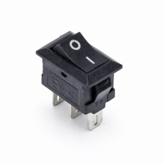 Intrerupator Mini IRS 220V Negru, 15x10mm