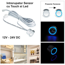 Intrerupator touch dimmer 12v 18mm 60W/120W LED