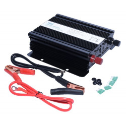 Invertor auto 1000W 12V 220V cu clesti baterie pentru scule si echipamente