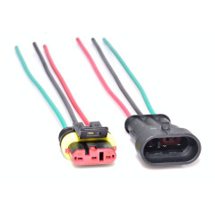 Conector auto exterior waterproof 3 fire HB-303 mama-tata