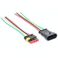 Conector auto exterior waterproof 4 fire HB-404 mama-tata