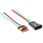 Conector auto exterior waterproof 4 fire HB-404 mama-tata