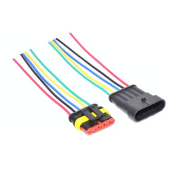 Conector auto exterior waterproof 5 fire HB-505 mama-tata