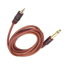 Cablu audio jack 3.5mm la jack 6.3mm mono tata, 1.5m siliconat