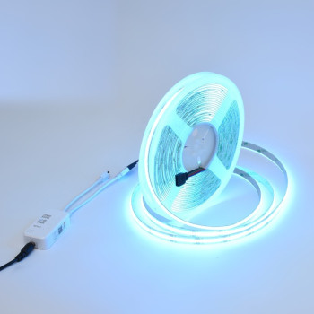 Kit banda LED COB RGB Magic 10m, 24V, 576 LED/m, controler muzical si telecomanda