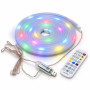 Kit Banda LED Neon Flex RGBIC 5m, USB 5V, 160 LED-uri, telecomanda si aplicatie