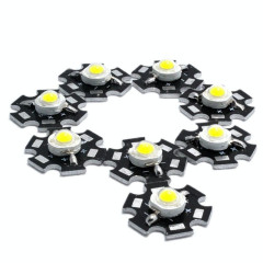 Led 3w cu radiator SMD 6500K Set 8 bucati Alb Rece