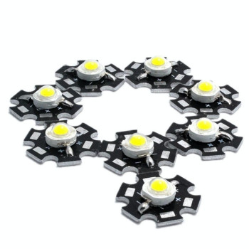 Led 3w cu radiator SMD 6500K Set 8 bucati Alb Rece