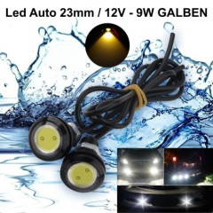 Becuri led auto 12V 9W 23mm impermeabile 2 buc/set