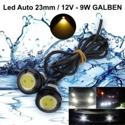Becuri led auto 12V 9W 23mm impermeabile 2 buc/set