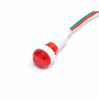 Indicator 12V Martor Rosu cu Fir pentru Panou 10mm