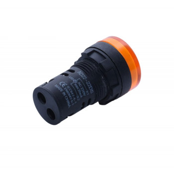 Indicator Martor Portocaliu 250V AC 22mm Panou