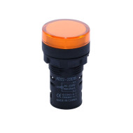 Indicator Martor Portocaliu 250V AC 22mm Panou