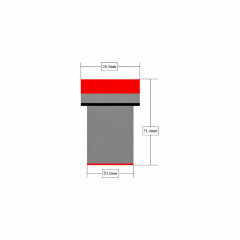 Indicator Rosu cu Alarma si Lumina 220V 22MM AD16-22SM