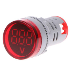 Voltmetru digital 100a afisaj rosu 20-500V AC 22mm IP65