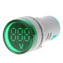Voltmetru digital 100a afisaj verde 20-500V AC 22mm IP65