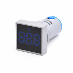 Voltmetru digital Patrat Panou 22mm Afisaj Albastru AC 20-500V