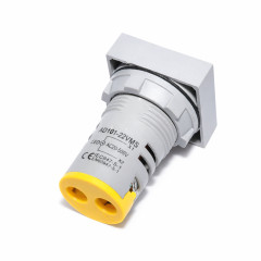Voltmetru digital Patrat Panou 22mm Afisaj Galben AC 20-500V