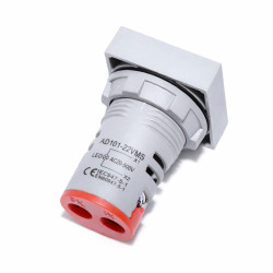 Voltmetru digital Patrat Panou 22mm Afisaj Rosu AC 20-500V