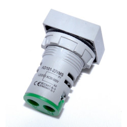 Voltmetru digital Patrat Panou 22mm Afisaj Verde AC 20-500V