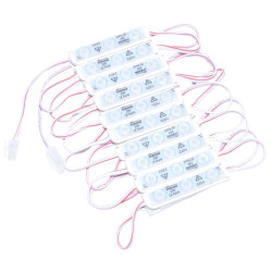 Modul led 220v alb rece 3 led 2W 20 buc set 120W