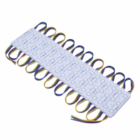 Modul LED RGB 5050 IP67 12V cu lupa, set 20 module, adeziv 3M