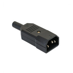 Mufa Alimentare PC tata pe Fir 3 Pini 250V 10A