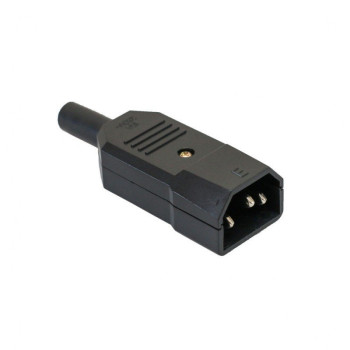 Mufa Alimentare PC tata pe Fir 3 Pini 250V 10A
