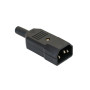 Mufa Alimentare PC tata pe Fir 3 Pini 250V 10A