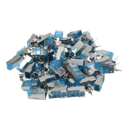 Mufa RJ45 SFTP CAT7 albastra ecranata metalic, set 50 bucati