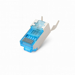 Mufa RJ45 SFTP CAT7 albastra ecranata metalic, set 50 bucati