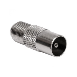 Mufa TV metal tata la F 100B Set pentru cablu coaxial