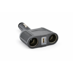 Splitter bricheta auto 2 prize si USB 12V 24V