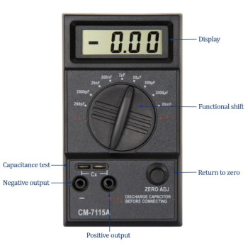 Multimetru CM7115A capacimetru digital pentru masuratori precise