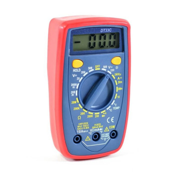 Multimetrul digital DT 33C cu testare temperatura si tensiune