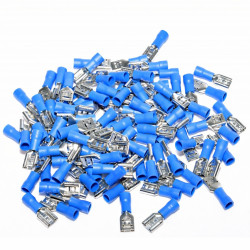 Papuci Electrici Albastri Mama 6,3mm Set 100 Buc