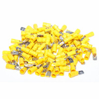 Papuci electrici galbeni tata 6,3mm set 100 buc
