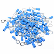 Papuci electrici izolati albastri tip inel Ø8mm 100 buc