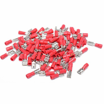 Papuci electrici rosii mama 4,8mm set 100 bucati