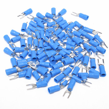 Papuci electrici tip furca Ø 4mm albastri 100b/set