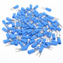 Papuci electrici tip furca Ø 4mm albastri 100b/set
