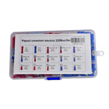 Papuci electrici set conectori 225 bucati trusa completa