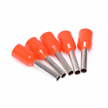 Pini terminali E1008 rosii 100b/set pentru cabluri