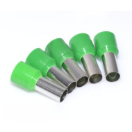 Pini terminali E16-12 verzi 100b/set pentru cabluri
