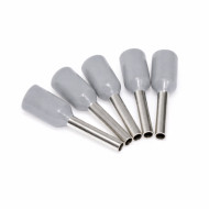 Pini terminali E10-12 gri 100b/set pentru cabluri