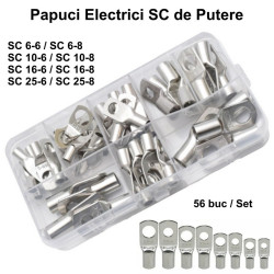 Papuci electrici de putere tip SC set 56buc cupru cositorit