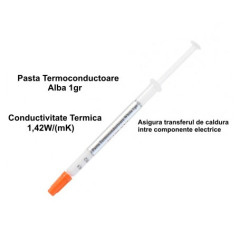 Pasta termoconductoare JC100-SY1 alba 1gr conductivitate termica 1.42W(mK)