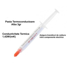 Pasta termoconductoare JC100-SY3 alba 3gr conductivitate termica 1.42W(mK)