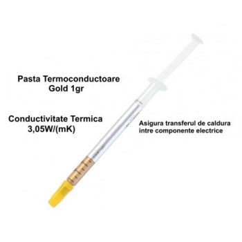 Pasta termoconductoare JC200-SY1 gold 1gr conductivitate termica 3.05W(mK)